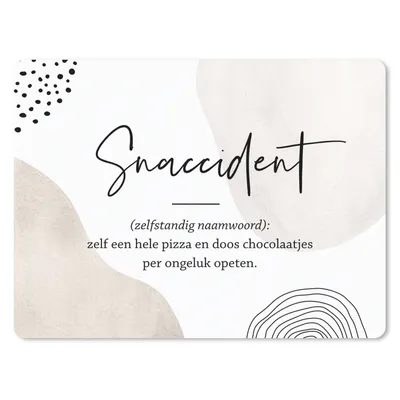 Produktbild von MuchoWow® Mauspad Mousepad Zitate - Snaccident definition - Sprichwörter - Wörterbuch 40x30 cm - Mousepads - Maus Mat - Pad - Mausunterlage - Anti Rutsch