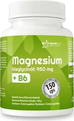 Productafbeelding van Magnesiumbisglycinaat 950 mg + B6, 150 capsules