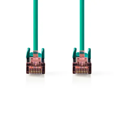 Produktbild von Nedis CAT6-Netzwerkkabel - RJ45 Stecker - RJ45 Stecker - S/FTP - 3.00 m - Rund - LSZH - Grün - Label
