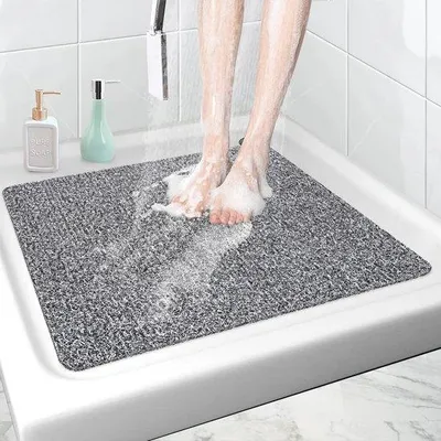 Image de Tapis de douche antidérapant 60 x 60 cm, doux et facile à nettoyer