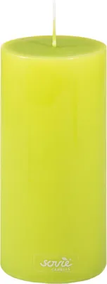 Produktbild von Sovie CANDLES Stumpenkerze in Kiwi Ø 70 mm x H 150 mm, Brenndauer ca. 82 Std. - 12 Stück