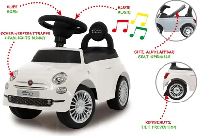 Produktbild von JAMARA Schiebeauto Fiat 500 Weiß