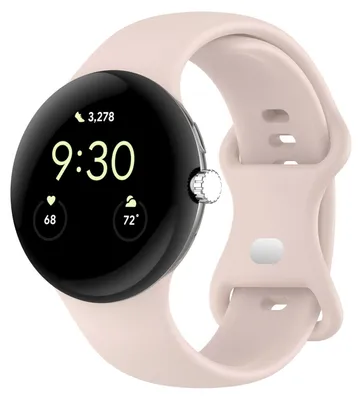 Image de Bracelet en silicone pour smartwatch Google Pixel Watch 4 / 3 45 mm avec boucle papillon