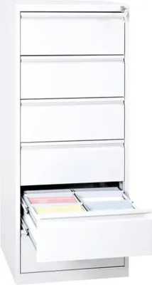 Produktbild von Karteischrank Mare| 6 Schubladen | HxBxT 132x53x62 cm | Weiß