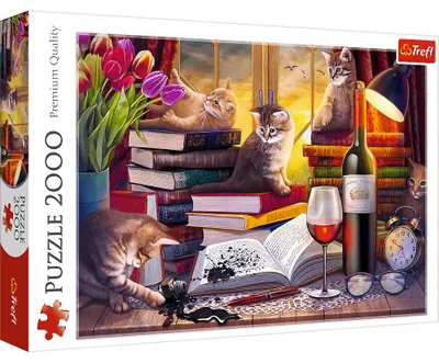 Immagine prodotto di TREFL Puzzle 2000 Gatto Sera 27126