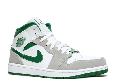 Produktbild von Air Jordan 1 Mid Grey Green - EU: 49.5