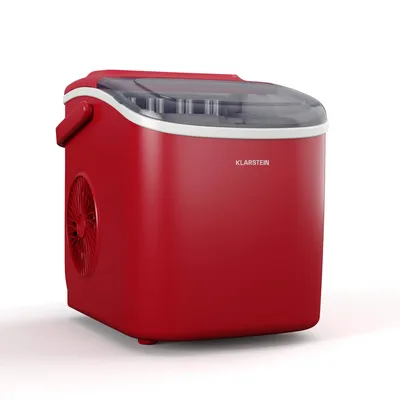 Produktbild von Klarstein Eiswürfelmaschine - 12kg/24h, 2 Würfelgrößen, 1,3L Wassertank, LED-Anzeigen, transparenter Deckel, tragbar, ideal für Partys/Gartenfeste