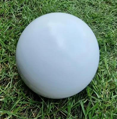 Produktbild von Dekorationskugel 20 cm Edelstahl weiß matt gebürstet Dekokugel Gartenkugel Gartendeko