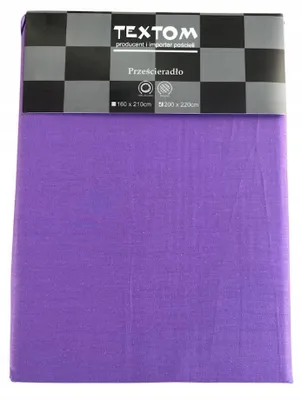 Produktbild von Textom Bettlaken Baumwollsatin 160x210 cm Violett Ohne Gummizug