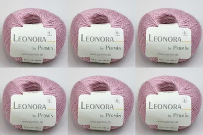 Produktbild von 6x Leonora von Permin – s Garn aus Seide, Wolle und Kid-Mohair (43 Zuckerwatte)