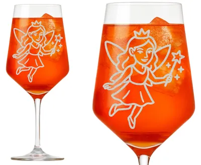 Wijnglas mit Feengravur 350 ml spülmaschinengeeignet
