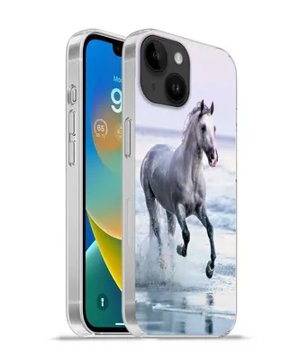 Produktbild von MuchoWow® Handyhülle Schutzhülle Hülle für Apple iPhone 14 - Softcase Pferde - Luft - Meer Silikon Softcase Handy Hülle - Mobiltelefonhülle