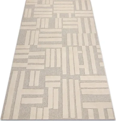 Produktbild von FLUX 461.95.AE110 Wollteppich OSTA - Geometrisch, Strukturell, Loft creme / beige beige 240x340 cm