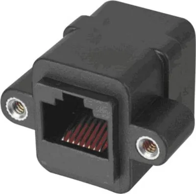 Produktbild von Lyndahl LKPA013 Adapter für Frontplattenmontage RJ45 Buchse/Buchse (F/F) CAT 5e