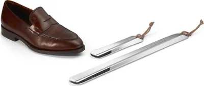 Zdjęcie produktu dla Philippi Phil Schuhanzieher L Edelstahl, hochglanzpoliert 42 cm (l), Leder 202033