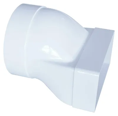 Produktbild von Rohradapter Flachkanal zu Rundkanal Flat PVC 75-150