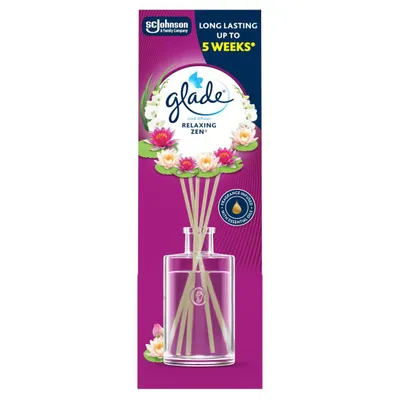 Zdjęcie produktu dla Glade odświeżacz powietrza patyczki Relaxing Zen 50 ml