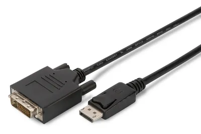 Produktbild von DIGITUS DisplayPort Adapterkabel DP - DVI (24+1) St/St 3m schwarz