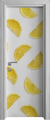 Produktbild von Tür Selbstklebende 70x210 cm Türfolie Türtapete Klebefolie - Weiße Früchte
