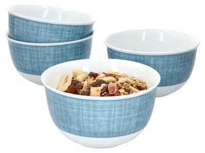 Produktbild von Ritzenhoff Brazil Blau 4er Set Bowl-Schalen 450ml Müsli Salat Dessertschüssel