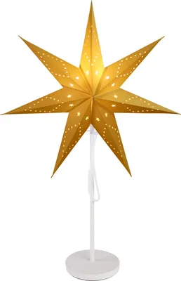 Produktbild von Salcar 3D LED Papierstern Standleuchte 55 cm Sern LED warmweiss Fenster Deko Weihnachten