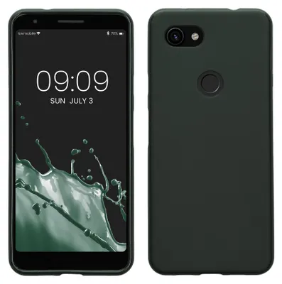 Produktbild von kwmobile Handyhülle für Google Pixel 3a Hülle - TPU Case - Kabelloses Laden - Schutzhülle Cover in Moosgrün