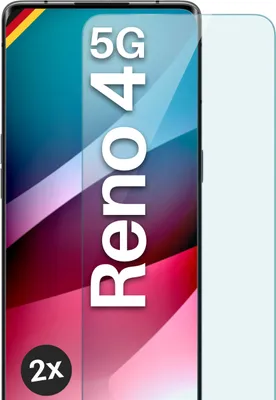 Produktbild von Glas Schutzfolie für Oppo Reno4 5G, Stückzahl:2er Set