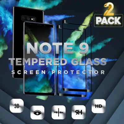Produktbild von 2-Pack Samsung Galaxy Note 9 Displayschutzfolie - Gehärtetes Glas 9H - Super Qualität 3D