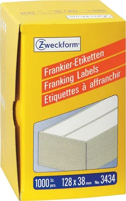 Produktbild von Frankieretiketten 128x38mm doppelt VE=10x1000 Stück