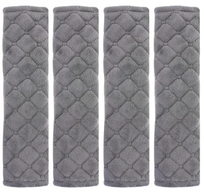 Zdjęcie produktu dla Poduszka na pas bezpieczeństwa - Poduszka na pas bezpieczeństwa samochodu - Szary - 4 szt. - 26 x 6 cm