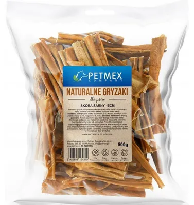 Obrázok produktu pre PETMEX Srsná koža 15 cm - pochúťka pre psov - 500 g