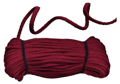 Produktbild von Baumwoll-Kordel geflochten 50m x 8mm Baumwoll-Schnur Bekleidungskordel Farbwahl