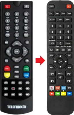 Produktbild von Fernbedienung passend für TELEFUNKEN TF500HD