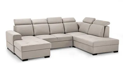 Produktbild von Ecksofa AXEL U - Wohnlandschaft, Polstersofa, Polstercouch [LINKE Seite - Beige: Voss 28]