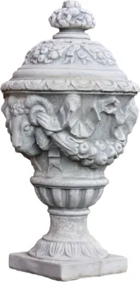 Produktbild von Schöne Amphore Urne aus Steinguss perfekt für den Garten die Terrasse oder den Vorgarten ist Witterungsbeständig und Neu 93cm H, PO-943D