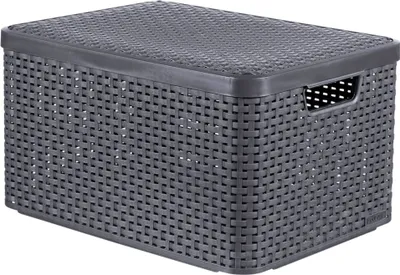 Produktbild von Curver Style Opbergmand met Deksel 30L Antraciet
