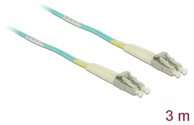 Produktbild von Delock Kabel LWL LC zu LC Multimode OM3 3 m
