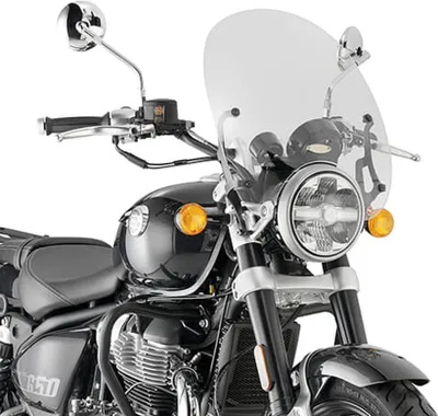 Produktbild von Kappa Windschutzscheibe Royal Enfield Super Meteor 650 '23, 38 X 42 Cm Klar - Montage Erforderlich A9058Ak