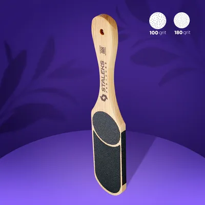 Produktbild von Staleks BEAUTY & CARE 10 Type 3 – ABC 10/3 Fußfeile aus Erle | 60/80/100/120 Grit | Professionelle Pediküre-Feile | Holz Fußraspel für Hornhaut & raue