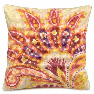 Zdjęcie produktu dla Zestaw do haftu krzyżykowego CdA poduszka "Pasja" 5135, 40x40cm