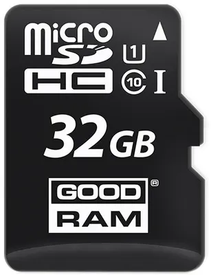 Produktbild von Goodram M1AA, 32 GB, MicroSDHC, Klasse 10, UHS-I, 60 MB/s, 10 MB/s