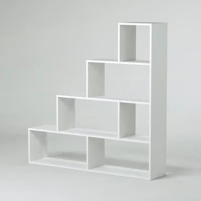 Produktbild von Bücherregal - Bibliothek Weiß Hochglanz 29x145x145h cm
