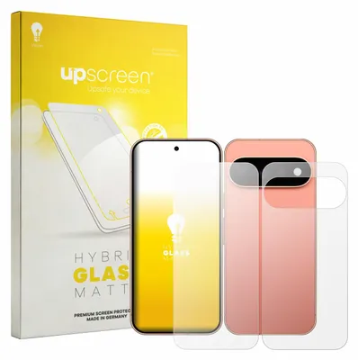 Produktbild von upscreen Entspiegelungs Schutzglas für Google Pixel 11 Pro (Display+Rückseite) Schutzfolie Panzer Folie Glas Display Schutz matt