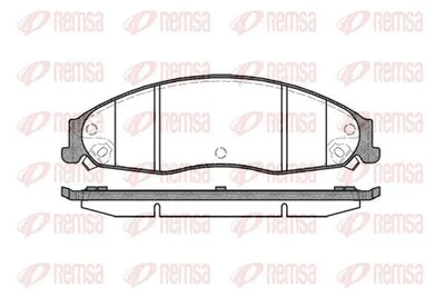Produktbild von REMSA Bremsbeläge Satz Vorne Bremsklötze für CADILLAC CTS GMX320 0955.08