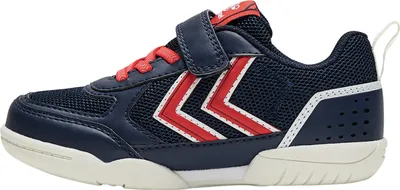 Produktbild von Hummel Aero Team 2.0 JR VC Klett Indoor Handballschuhe Sneaker blau/rot/weiß 212122-1009, Schuhgröße:30 EU
