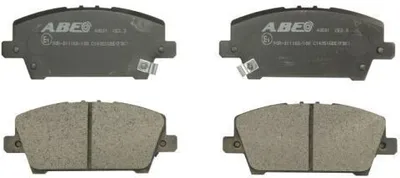 Produktbild von ABE Bremsbeläge Satz Vorne für HONDA CIVIC VIII Hatchback (FN, FK) C14051ABE