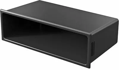 Produktbild von Audioproject A219 - Autoradio Radioblende kompatibel für MERCEDES C-Klasse W203 S203 CLK A209 Viano Vito Bj. 2000 - 2006 Einbaurahmen mit Fach - schwarz
