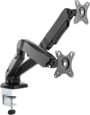 Produktbild von MANHATTAN 2-fach Monitorhalterung Gasdruck Aluminium