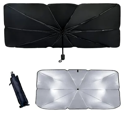 Produktbild von Faltbarer Sonnenschutz für die Auto-Frontscheibe 140x80 cm