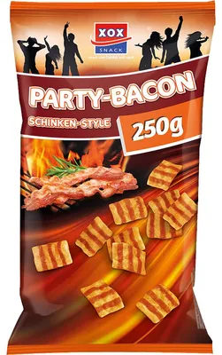 Zdjęcie produktu dla XOX Party Bacon Ham Style pikantny chrupiący i wędzony pyszny 250g